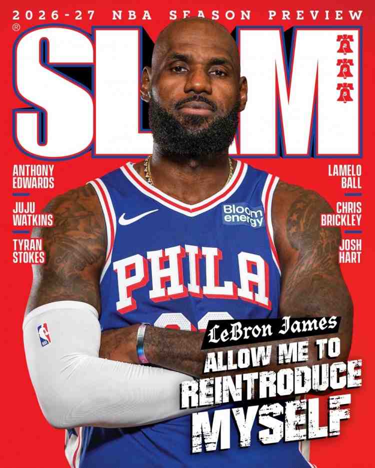 开启生涯第24季！詹姆斯登上《Slam》杂志最新一期封面